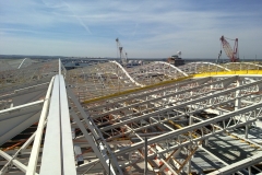 Roofline of T5 during construction