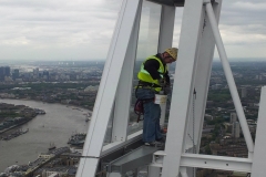 Painting the top of the Shard